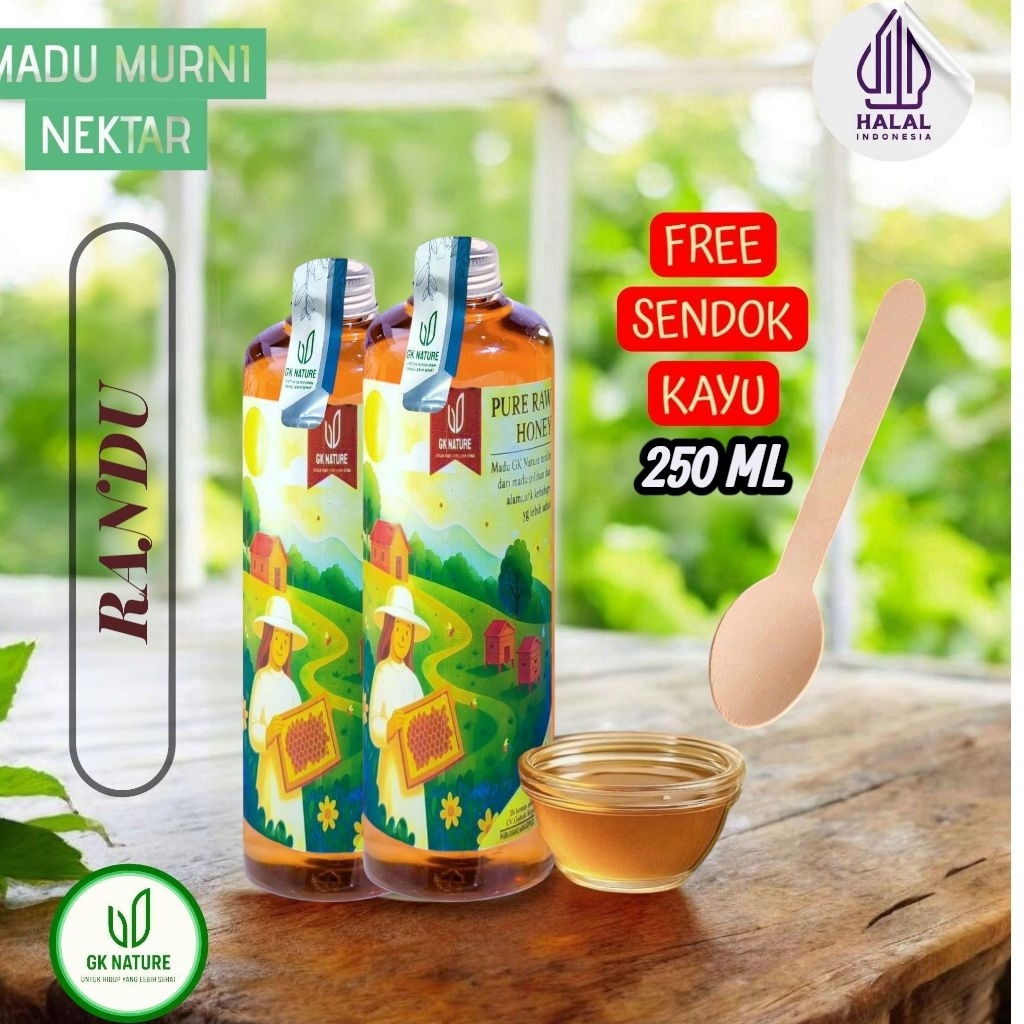 

Madu GK Nature Randu Super Asli 100% l 250/350 ml/gr