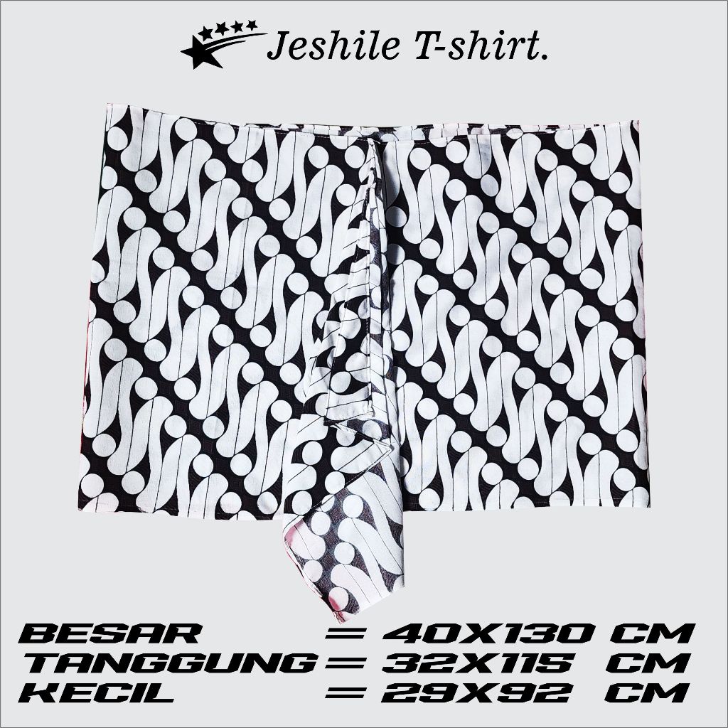 SEMBONG BATIK JARIK PARANG BARONG PUTIH special edition cocok untuk bawahan basofi pria wanita speci