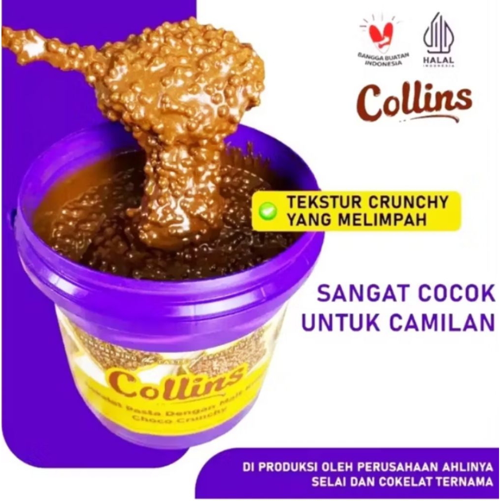 

Collins choco cruncy 1kg / glaze