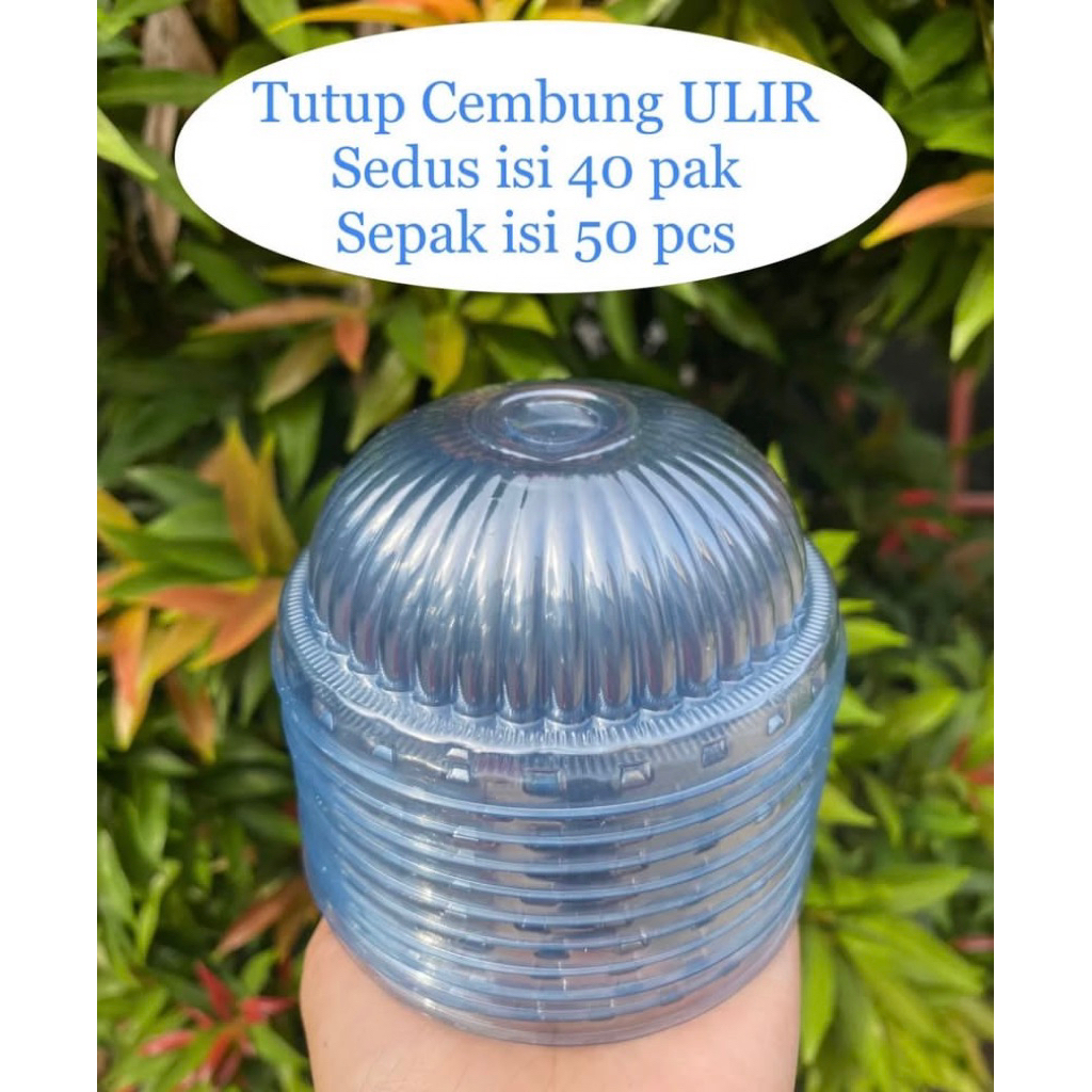 Tutup gelas cembung ulir / Tutup gelas pop ice cembung