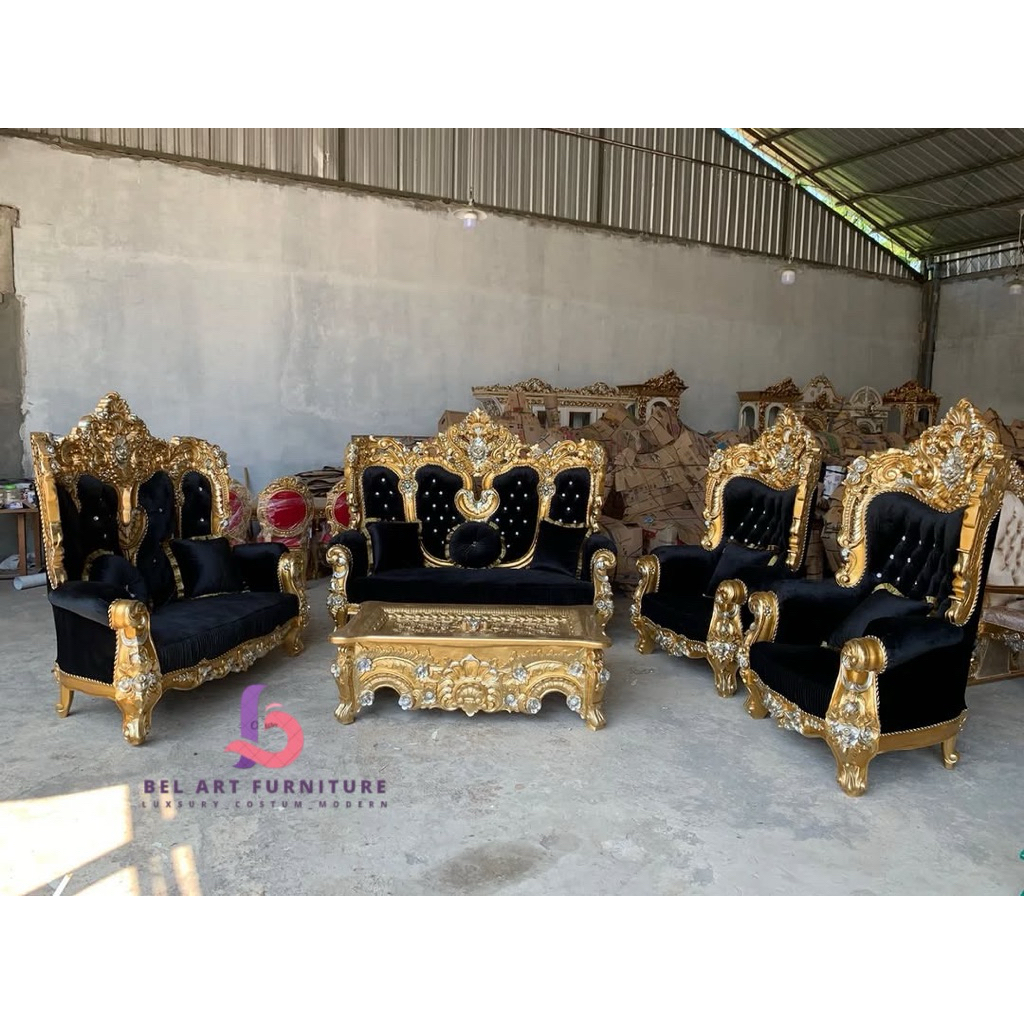 kursi tamu sultan ukir jati grade A / sofa tamu ukiran jepara