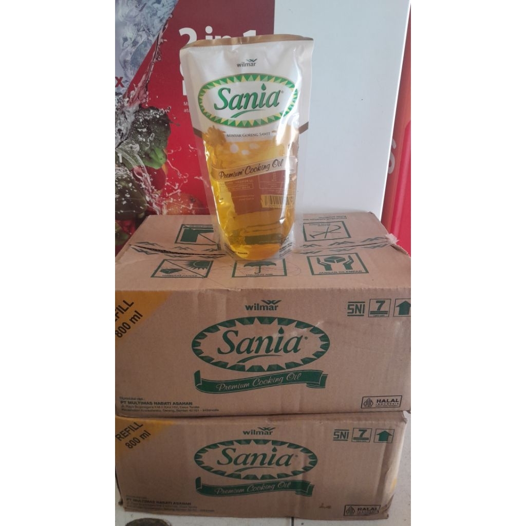 

minyak goreng sania 800ml karton