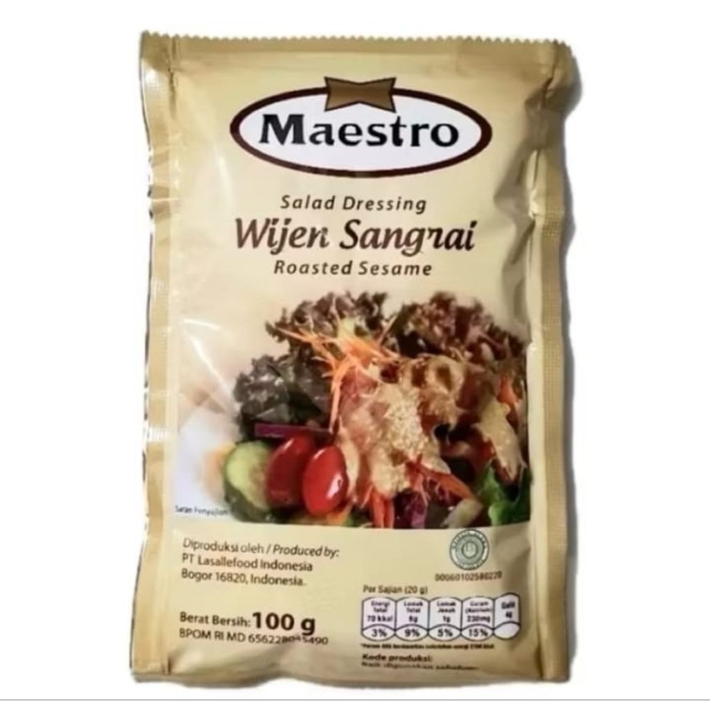 

Maestro Wijen Sangrai Salad Dressing 100gr