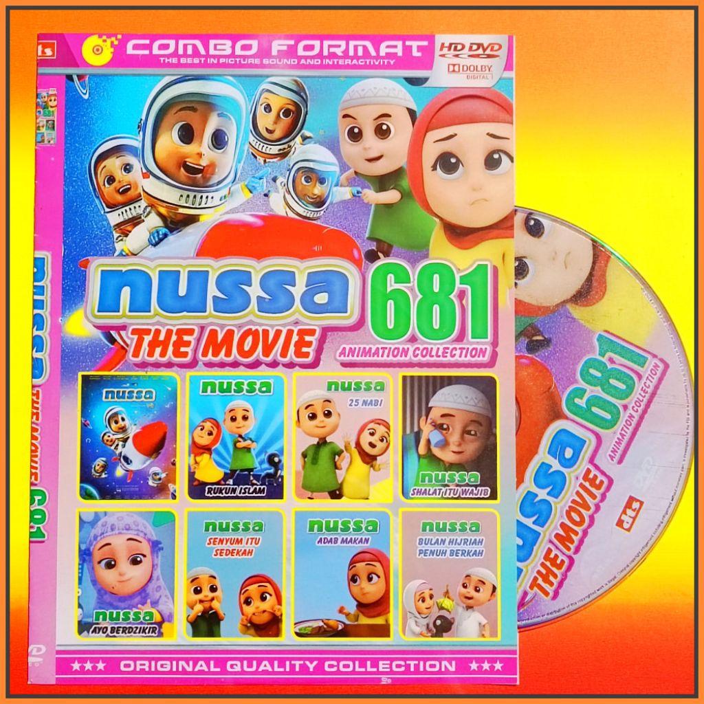 Kaset Film Kartun Anak Koleksi Nussa The Movie Vol.681 Pilihan Nusa Rara Terbaik
