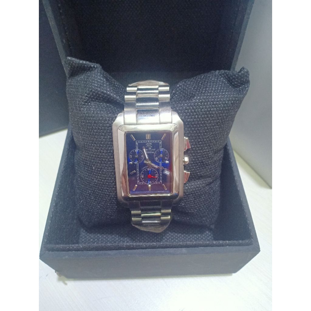JAM TANGAN PRIA/WANITA RAY RUCCI SSS 7013M RANTAI SILVER STAINLESS STEEL WATER RESISTANT 3 ATM ORI