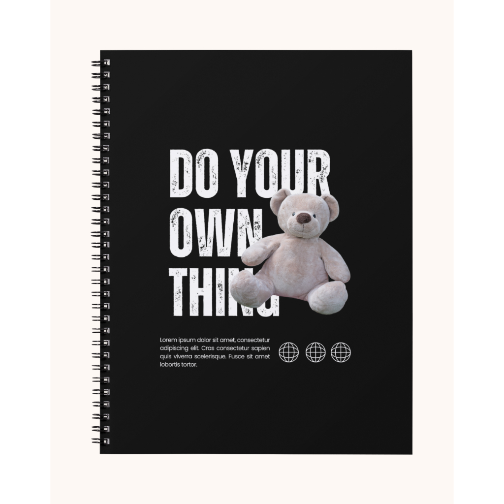

Notebook Reflektif A5 Spiral – 50 Halaman Hitam Putih | HVS 80gsm & 100gsm – Do Your Own Thing