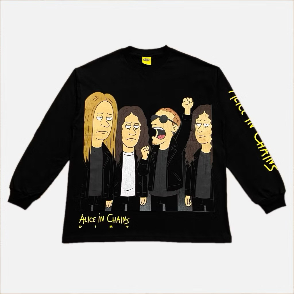 Tshirt Longsleeve Alice In Chains Katun Combed 20s
