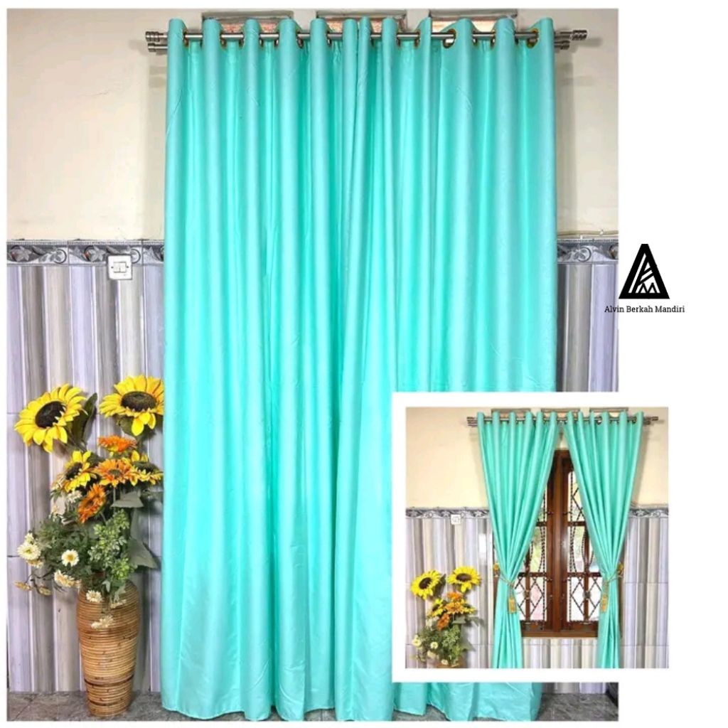 GORDEN JENDELA & PINTU MODEL SMOKRING BLACKOUT PREMIUM MINIMALIS IMPORT MOTIF GARIS-GARIS POLOSAN
