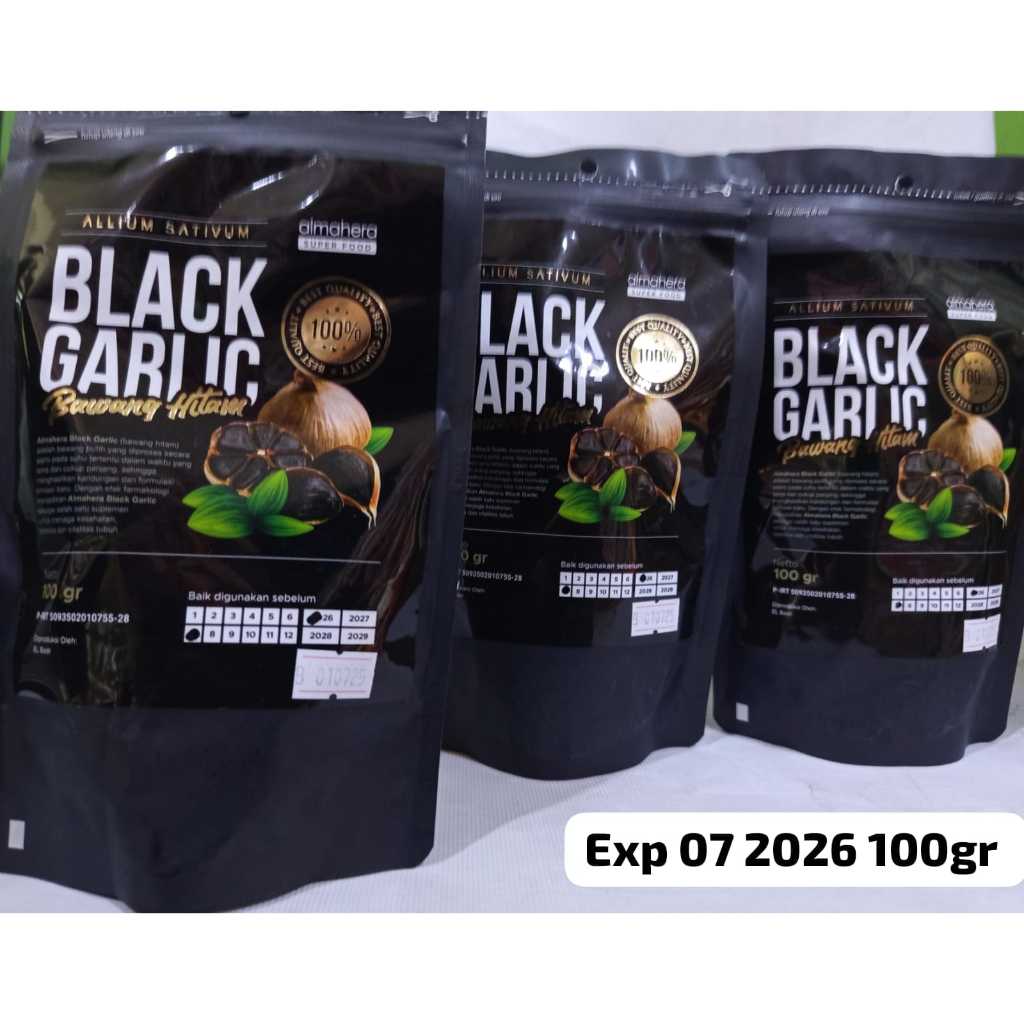 

Black garlic Bawang Hitam Almahera Allium Sativium 100gram