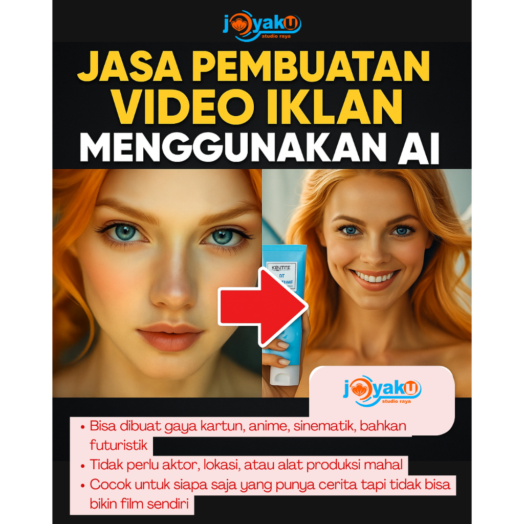 Jasa Pembuatan Video Iklan AI | Cocok untuk UMKM & Promosi Produk | Joyaku Studio