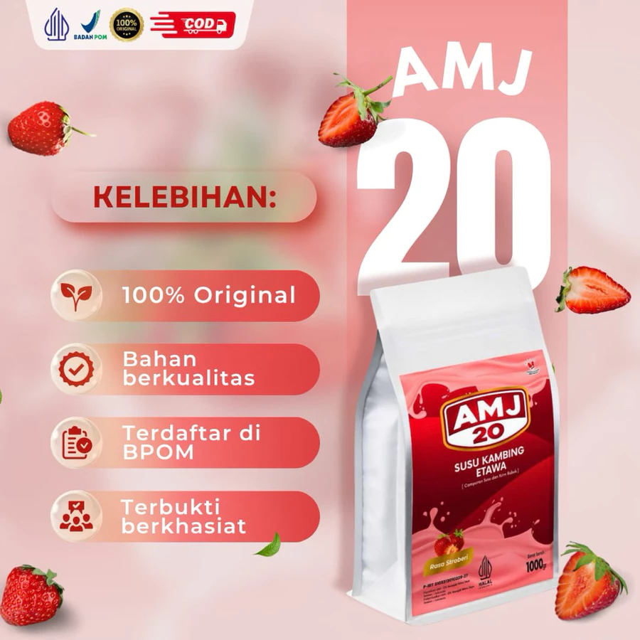 

amj susu kambing etawa kemasan 1kg 100% asli / susu kambing etawa