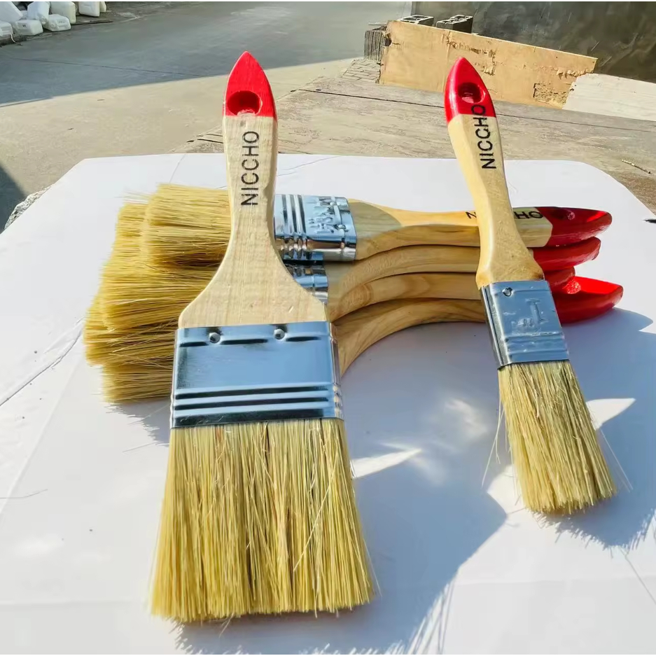 

KUAS CAT TEMBOK 1/1,5/2 | Paint Brus, besi, kayu NICCHO