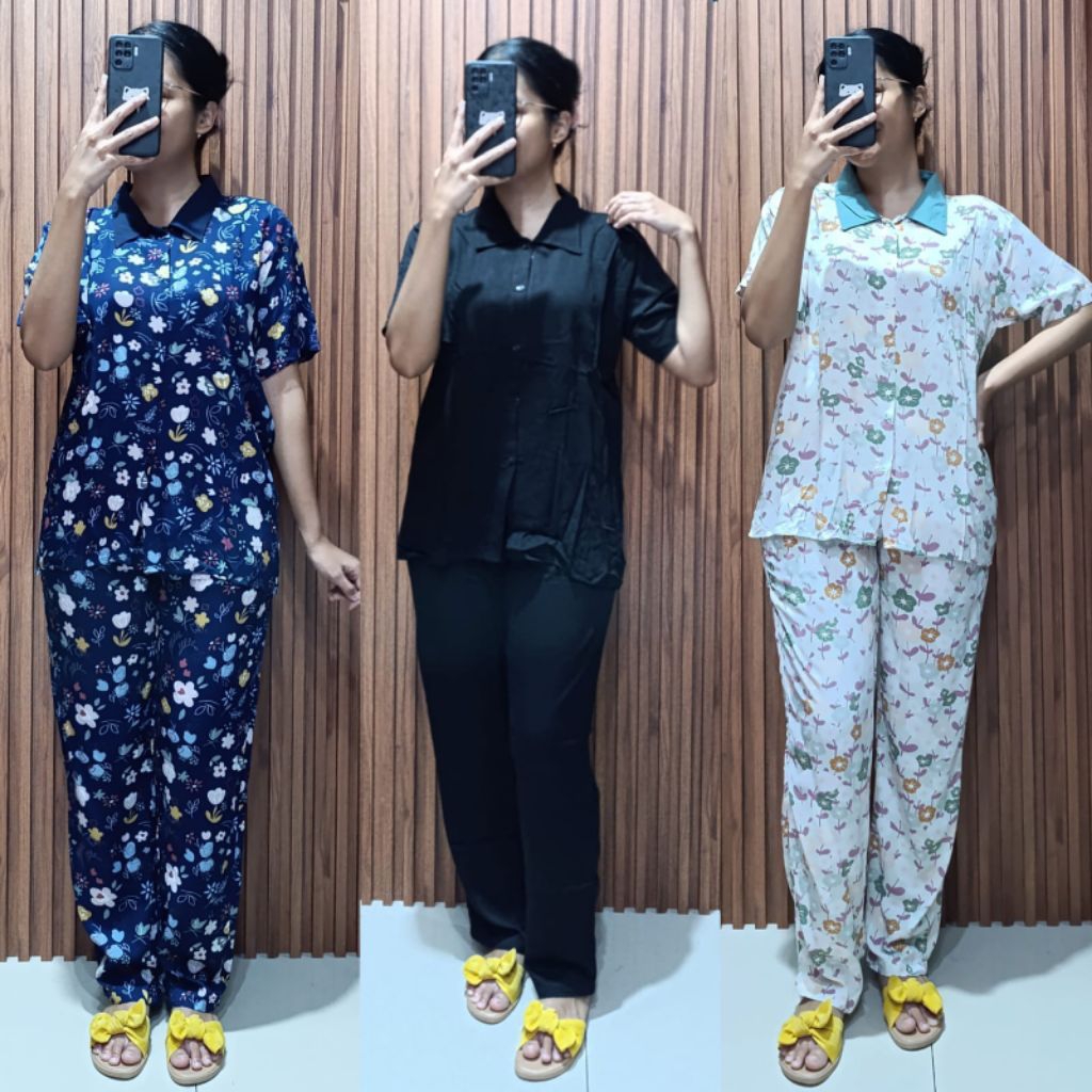 One Set Phelicia One Set Piyama Wanita Setelan Wanita Setelan Dewasa Setelan Tidur Wanita Setelan Ba