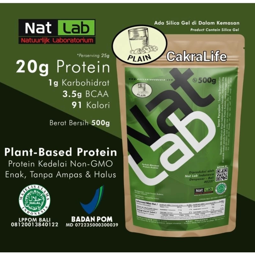 

Susu Kedelai Bubuk Tinggi Protein 500gram Protein Meal Halal BPOM