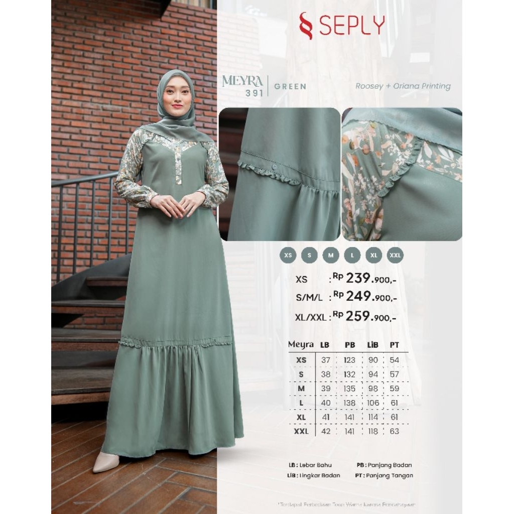 SEPLY MEYRA 391 GAMIS SEPLY MEYRA 391 TERBARU