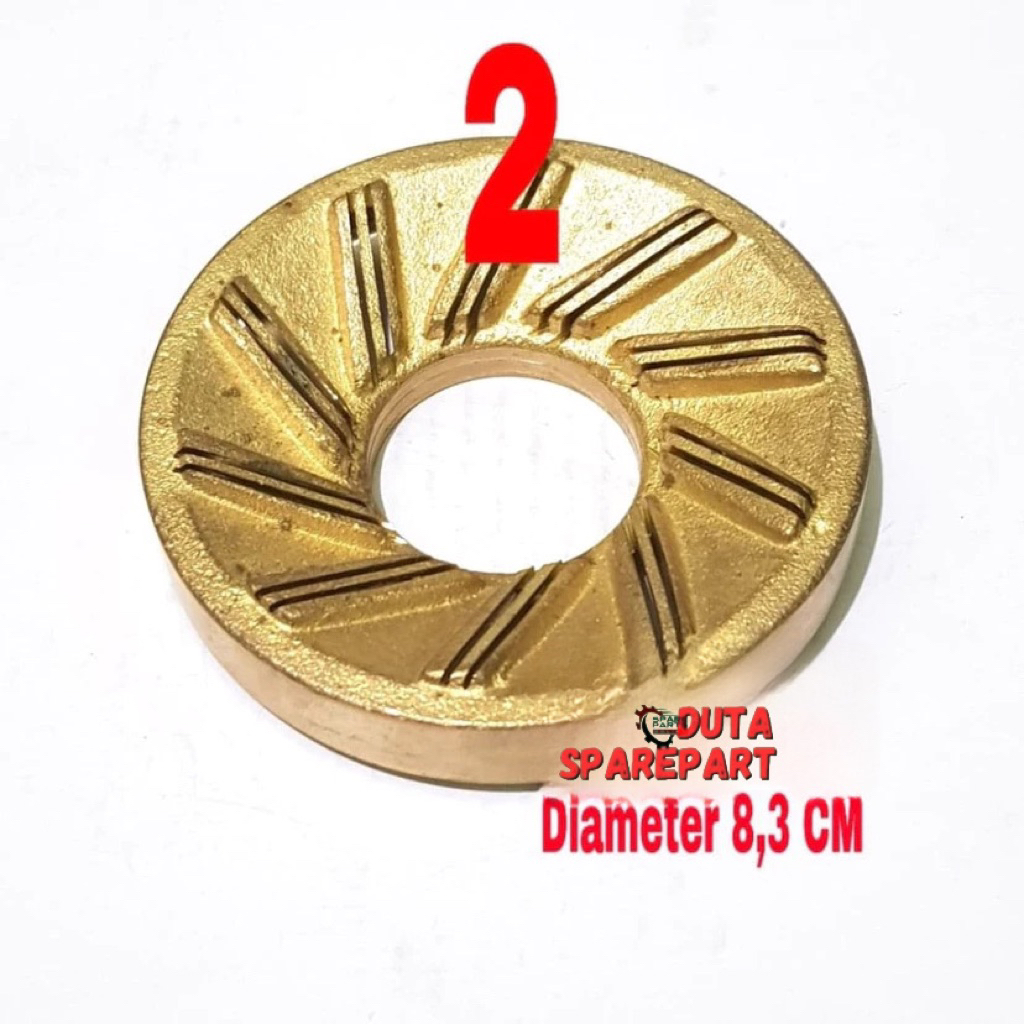 No. 02 Burner kompor gas model Xentro lama kecil - Kuningan kompor blue gas / Korina