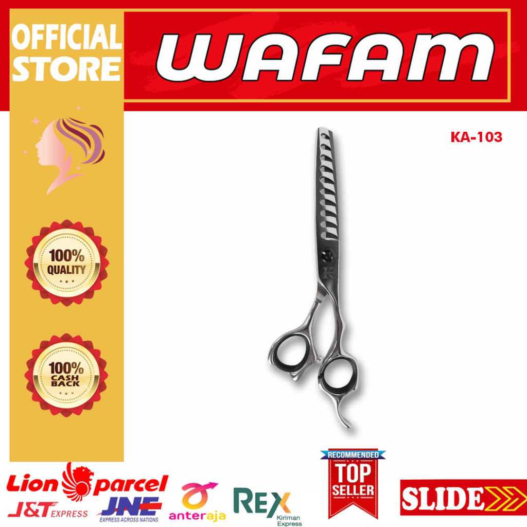 KIOSK'I SCISSOR GUNTING PENIPIS / BLENDING KIOSK'I (K-103) 6 INCH SILVER