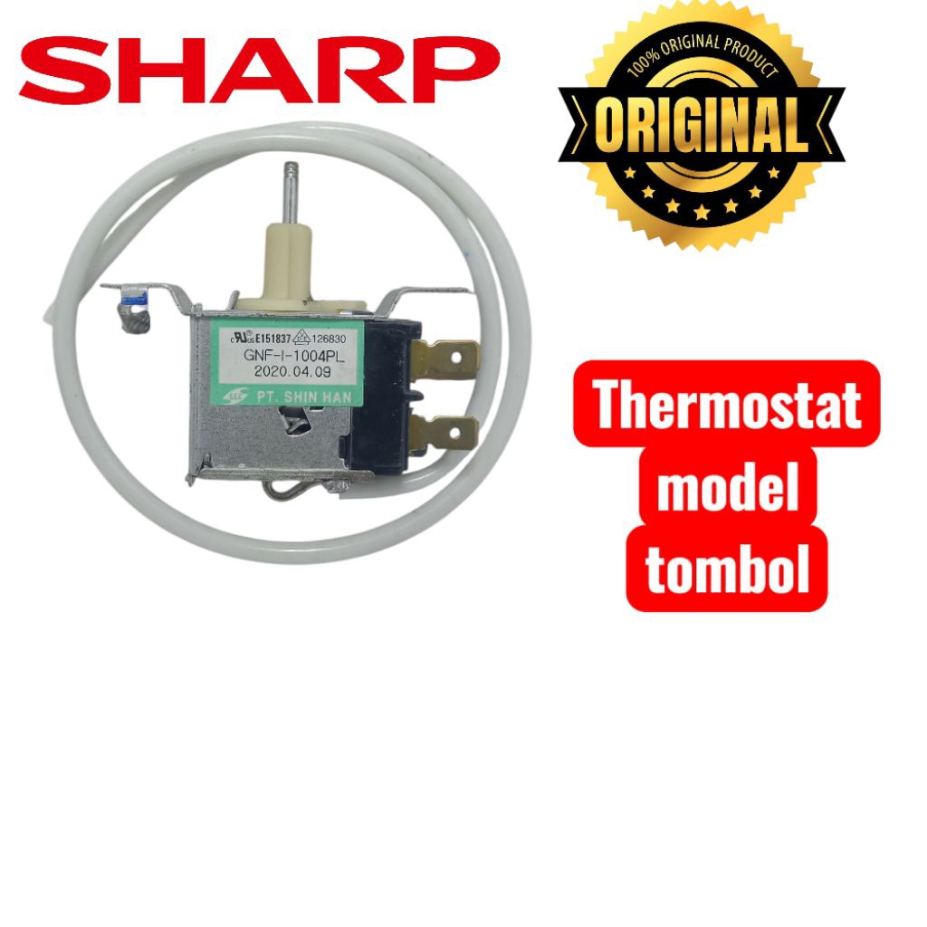 THERMOSTAT KULKAS SHARP ORIGINAL MODEL TOMBOL