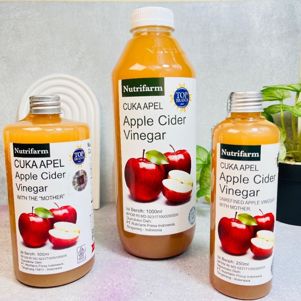 

Nutrifarm Cuka Apel With Mother 250ml 500ml 1000ml