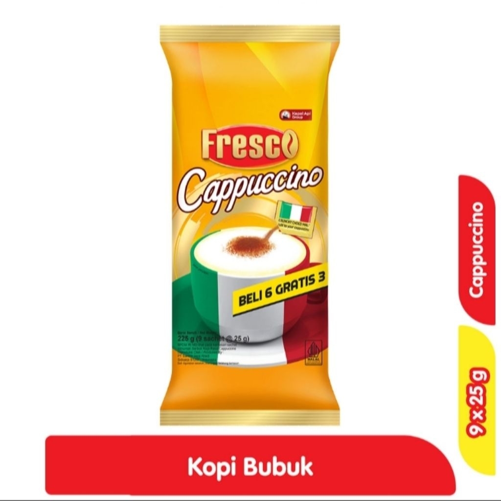 

FresCo Kopi Cappuccino 6+3 x 25 g