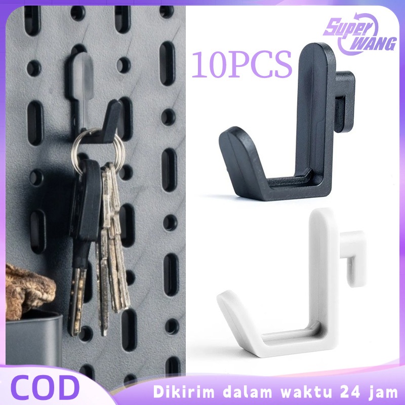10pcs Pegboard Hook Gantungan Pegboard Cantolan Pegboard Kaitan Pegboard Pegboard Gantungan