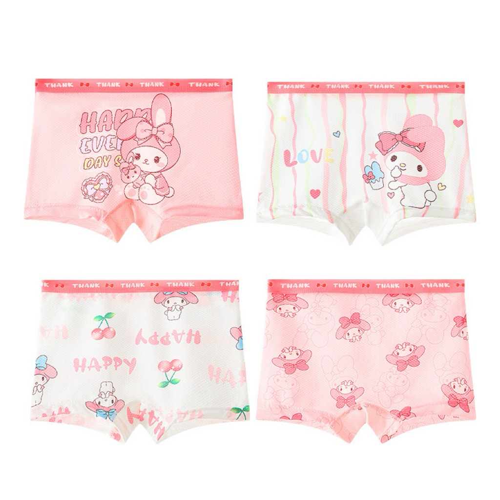 Celana Dalam Boxer Perempuan/Celana Dalam Anak Perempuan/Celana Dalam Kuromi/Celana Dalam Melody/Cel