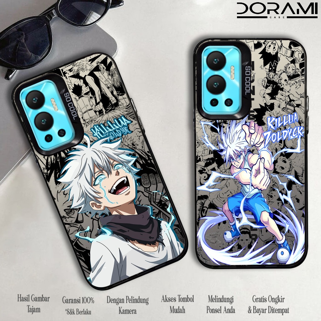Case Infinix Hot 12 ( KILUA ) Softcase Hybrid IMD Plate Polycarbonate Hologram Premium So Cool - Cas