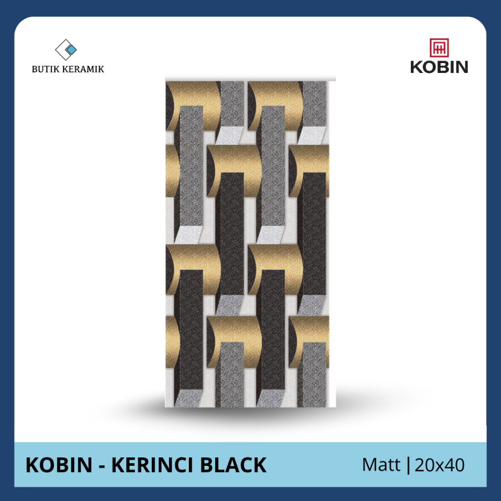 Keramik 20x40 Matt | Kobin | Kerinci Series | Matt | Grade A / KW 1 | Keramik Lantai I Keramik Motif
