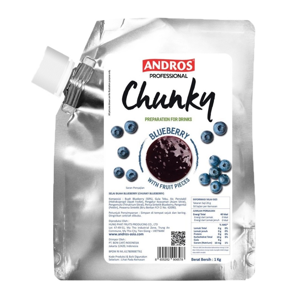 

ANDROS CHUNKY BLUEBERRY JAM 1 KG