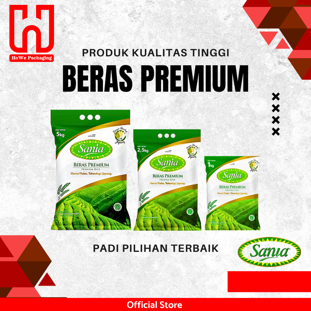 

[5 Kg] Sania Beras Premium Pulen, Putih, dan Bersih