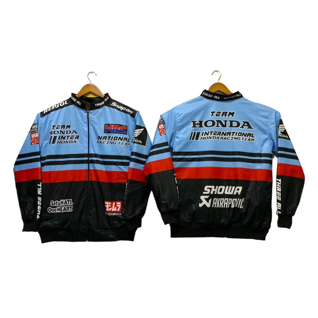 JAKET HONDA JAKET NASCAR VINTAGE JAKET RACING TEAM HONDA JAKET SUNMORI