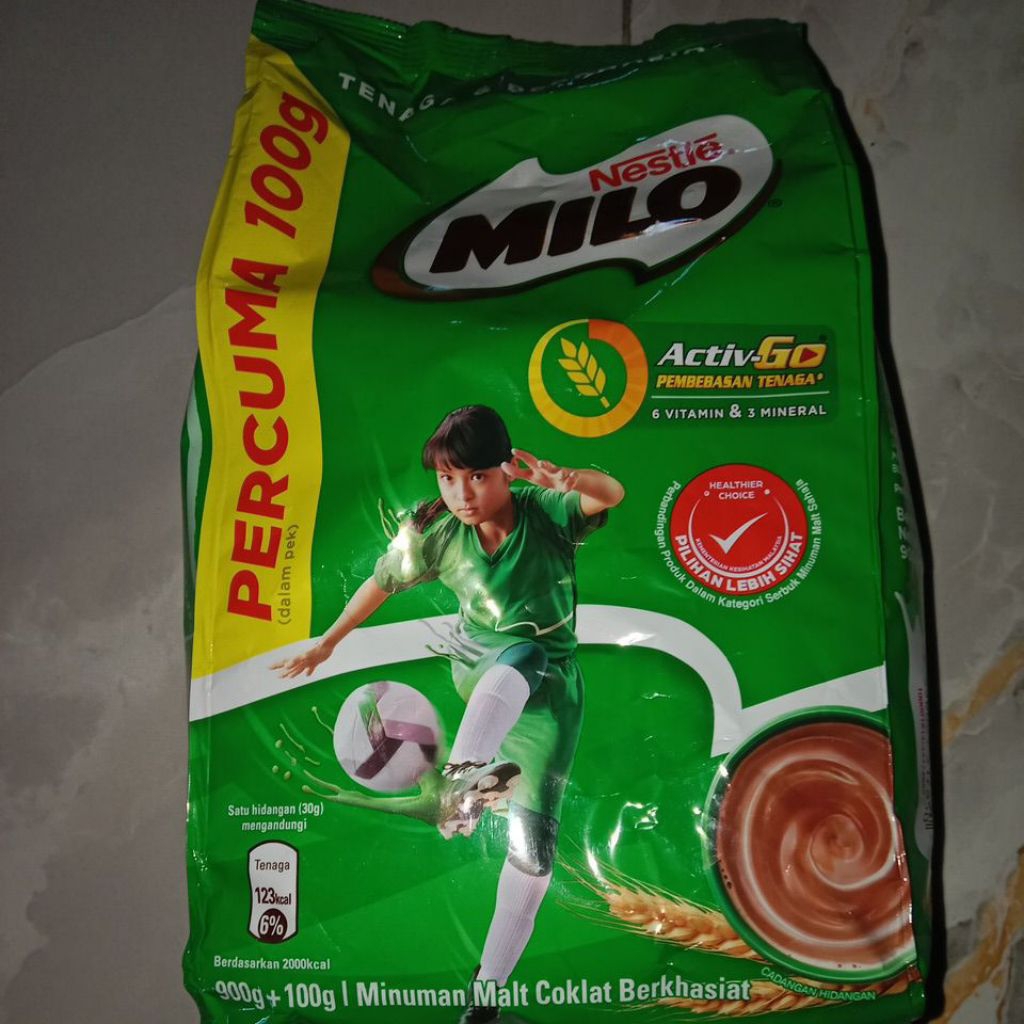 

Minuman Coklat 900g+100g 12 bungkus 1 kotak