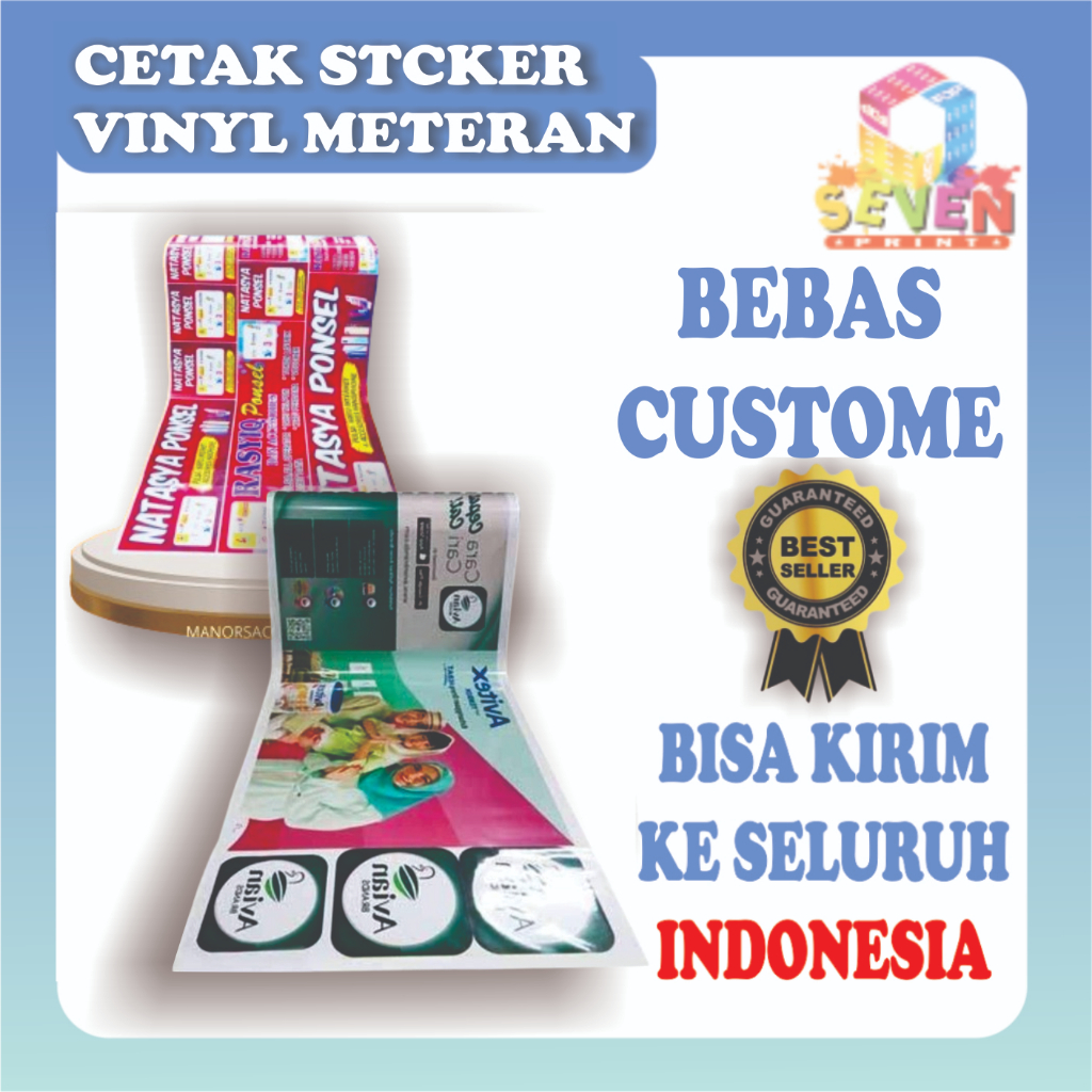 

CUSTOM STICKER METERAN (100X100 ) /VINYL