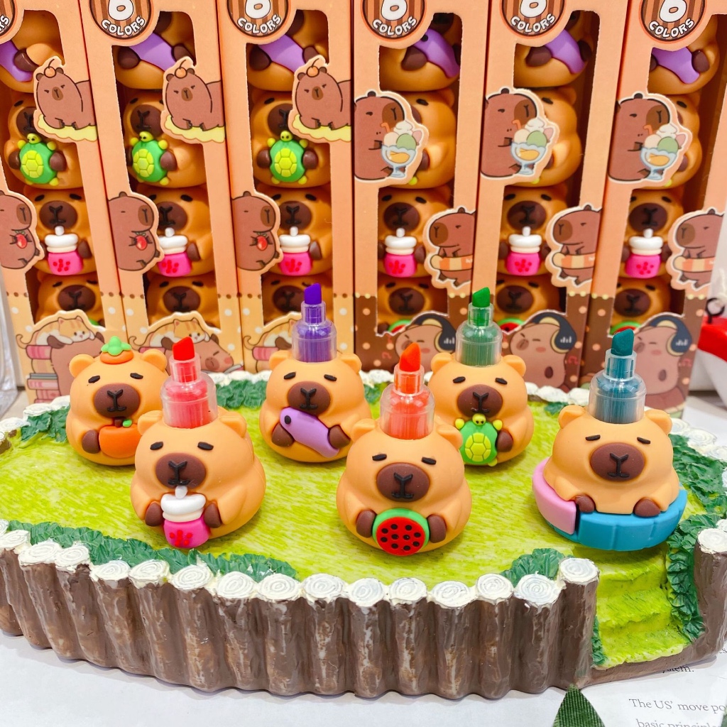 

Purple BO001 Stabilo Aesthetic Warna Warni 5 pcs Capibara Capybara Kapibara Highliter Warna Warni Lucu 5 warna dalam 1 set Stabilo Capibara Susun Tumpuk Textliner Spidol Pastel Stationary