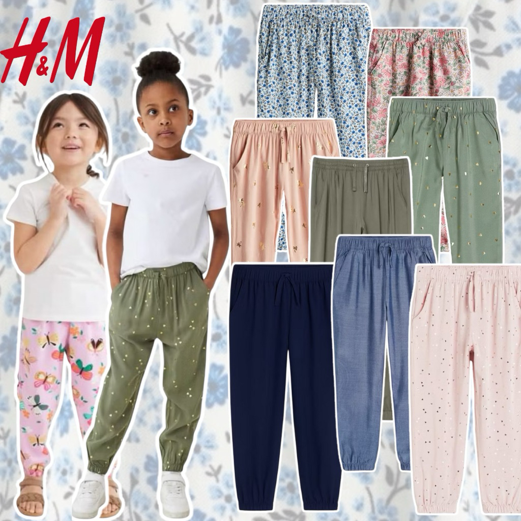 B694 VISCOSE JOGGER PANTS || JOGGER KULOT ANAK PEREMPUAN HM BRANDED ORI ANAK PEREMPUAN