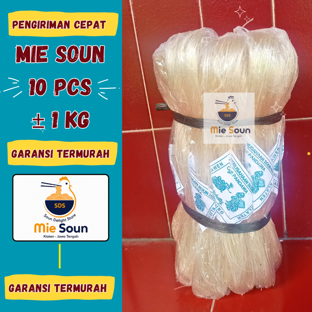 

Soun cap pandawa soon klaten mihun TERJAMIN ISI 10 PCS BERAT ±1KG [TERMURAH]