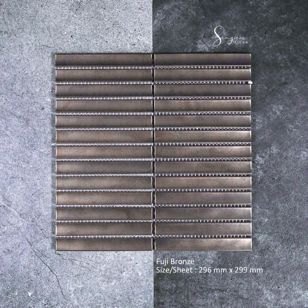 Singres Tiles - Bronze Fuji Singres Mosaic Tiles