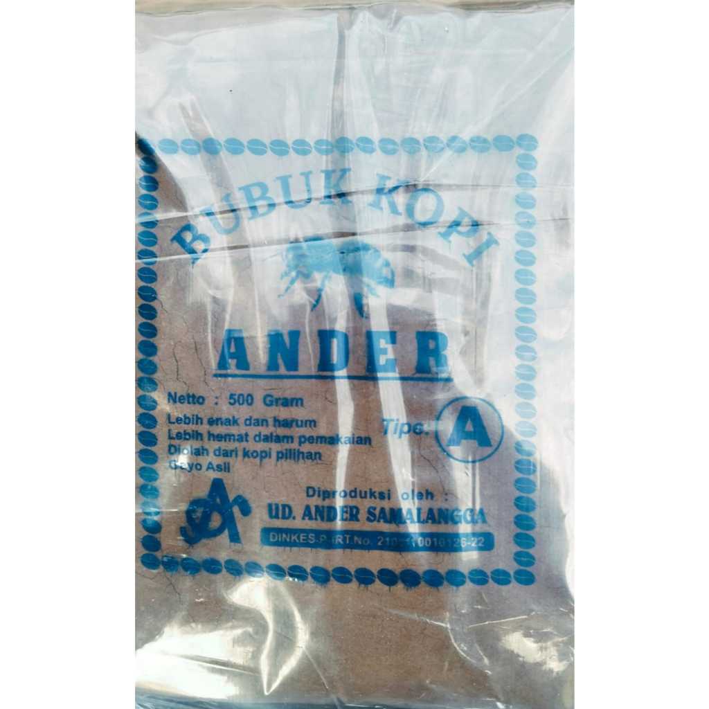 

Kopi Bubuk Halus Aceh Cap Ander 500 gram Kopi Murni