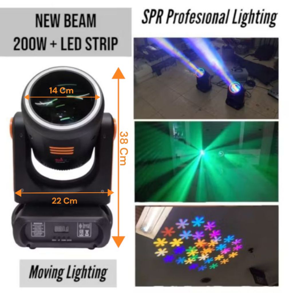 Beam 200W Led Strip SPR Lighting Moving Head Beam