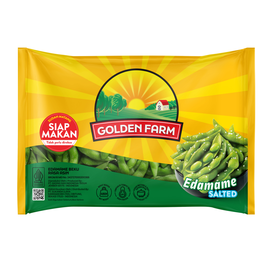 

Salted Edamame Golden Farm Siap Makan 450 gram