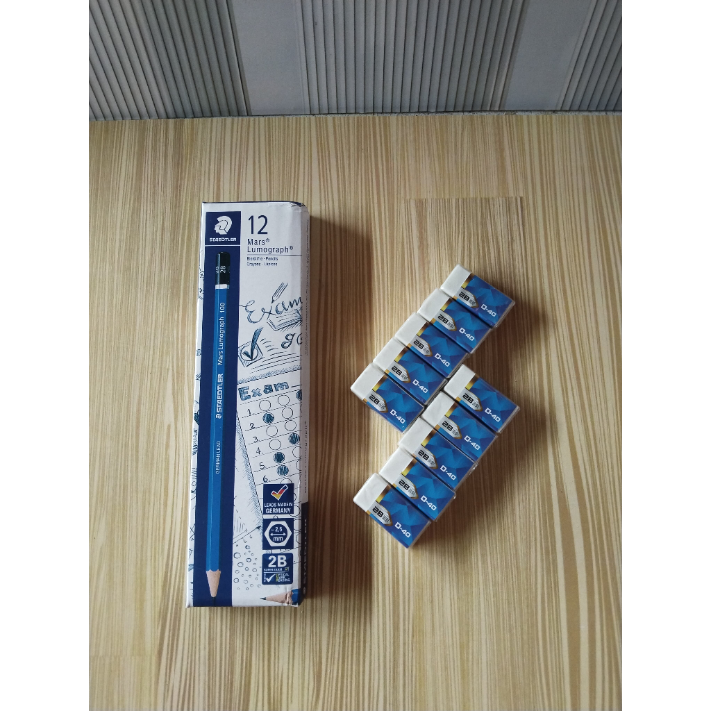 

TERBARU PAKET HEMAT 1 PACK PENSIL STEADTLER + 10PCS PENGHAPUS DAVIS PUTIH