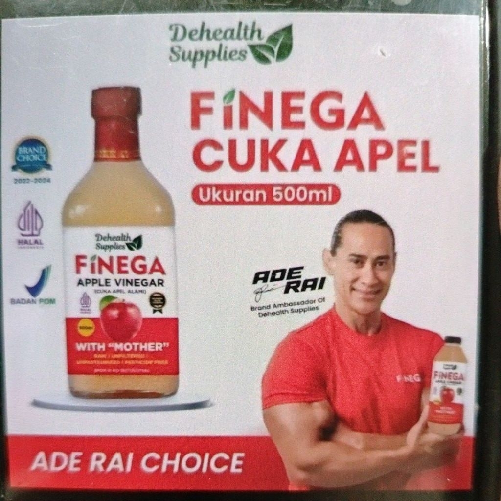 

Cuka apel finega BOTOL KACA UKURAN 250 GRAM 500 GRAM