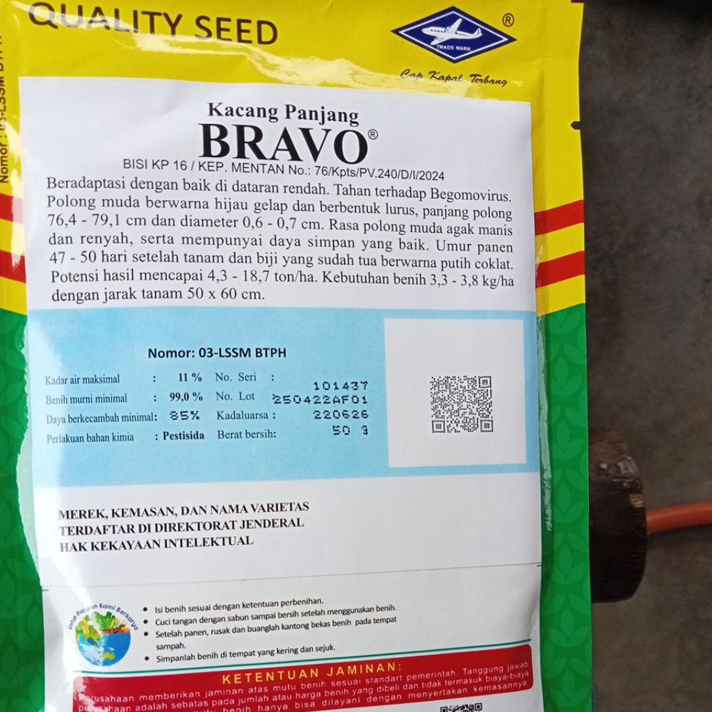 Benih Kacang Bravo 50gr