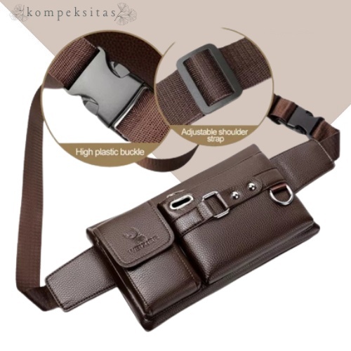 TAS SELEMPANG PRIA KULIT ANTI AIR WATERPROOF TAS TERLARIS  TAS TERMURAH/ TAS SELEMPANG PRIA