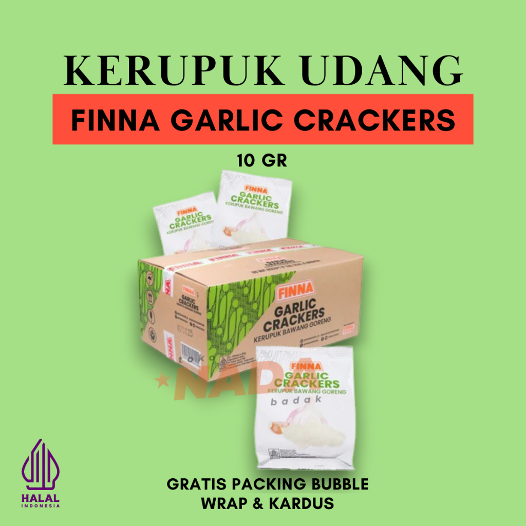 

Finna Kerupuk Goreng Bawang (120pcs x 10gr)