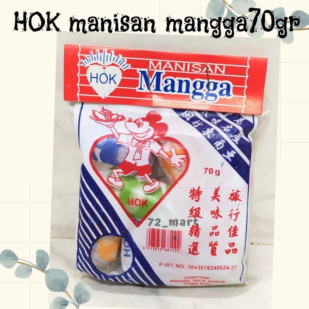 

Hok Manisan mangga 70gr/mangga pencit