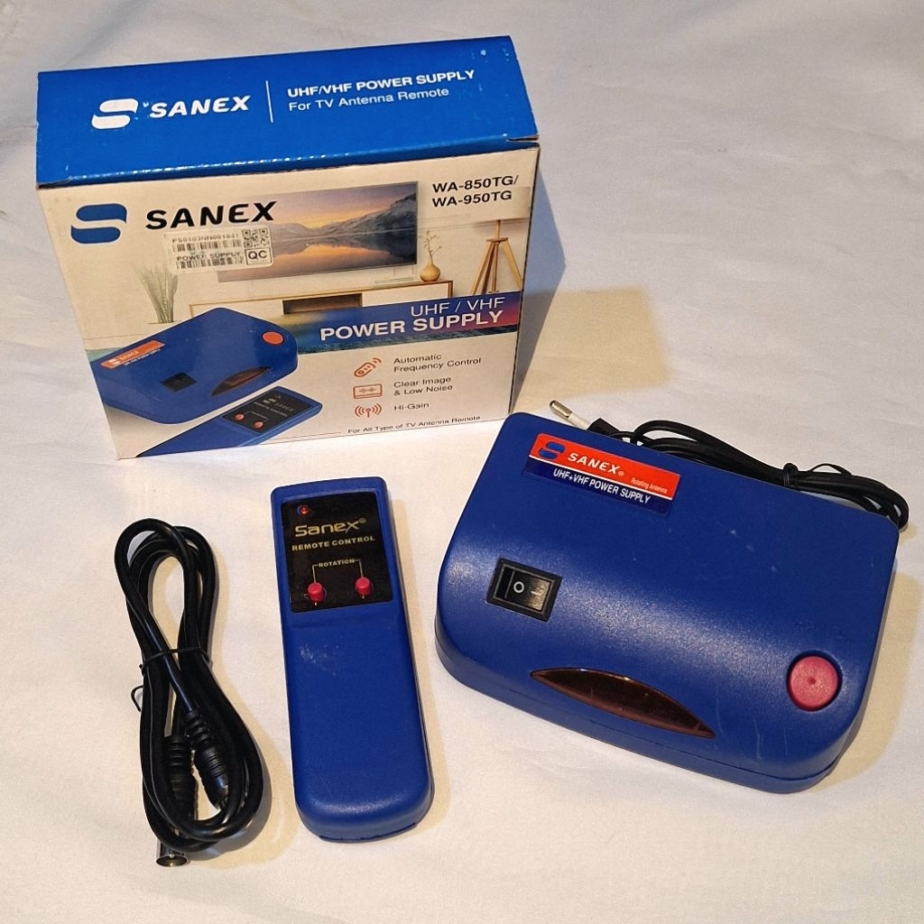 [SANEX] BOOSTER ANTENA REMOTE TV UHF POWER SUPLY TV
