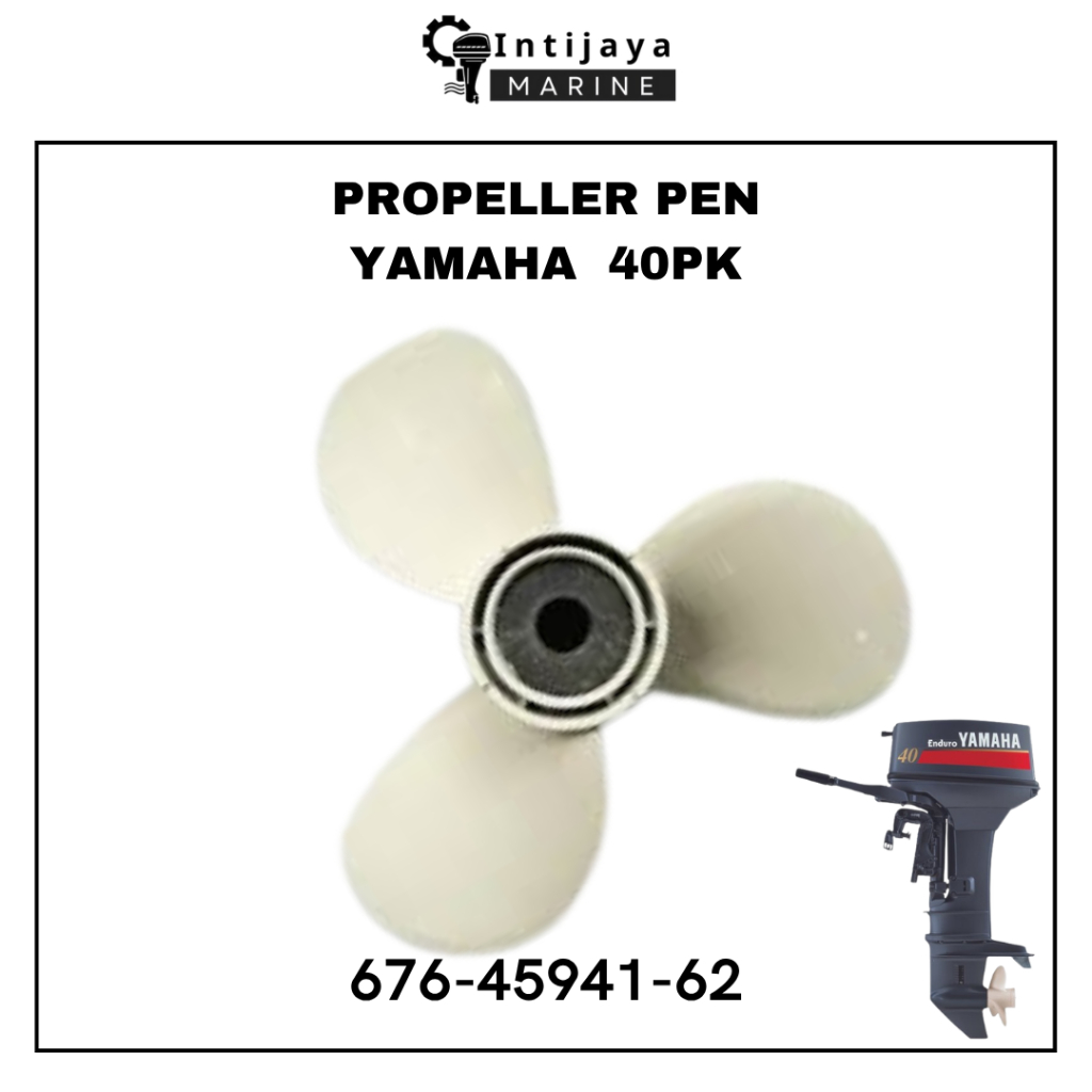 676-45941-62 PROPELLER PEN YAMAHA 40 PK KOIL SUKU CADANG & SPAREPART MESIN TEMPEL OUTBOARD