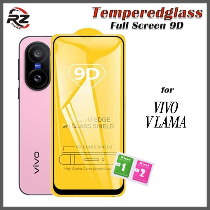Tempered glass VIVO TG FULL 9D KACA BENING U3 V5 V5S V7 V15 Y75 2015 PRO LITE PLUS RZ AKSESORIS HP