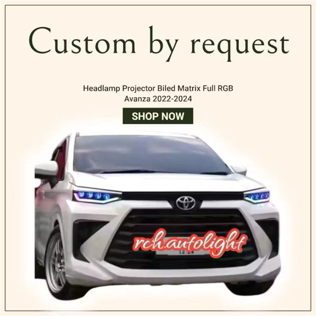 Headlamp Projector Biled Matrix Full RGB  Custom Veloz 2022-2024 Devil RGB 4set Projector Biled Lapa